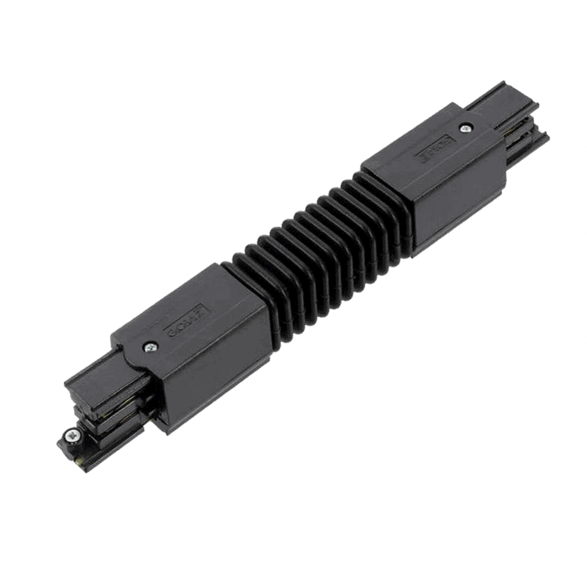 Flexibele Connector Zwart | 3-Fase railsystemen - Outledtl.nl